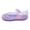 Purple, variant on FASHOFT Toddler Girls Jelly Sandals Iridescent Closed Toe Simple Princess Beach For Kids Daily Wear Girls Shoes Blue 3.5-4 Years