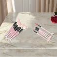 thumbnail image 4 of Unique Bargains 10 Pcs Mermaid Makeup Brush Set for Bathroom Pink Plastic Handle Nylon Hair, 4 of 5
