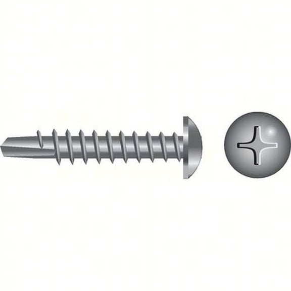 SeaChoice  00947; #10X 1-1/4 Phillips Head 410 Stainless Steel 100/ Bag
