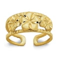 thumbnail image 2 of 14K Yellow Gold Plumeria Toe Ring, 2 of 3