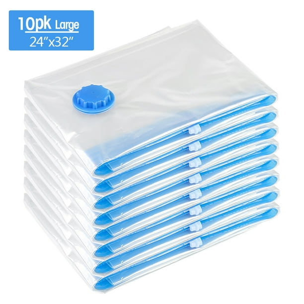 Vacuum Storage Bags 10pcs Large Space Saver Bags for Bedding Comforters Blankets Clothes Pillows