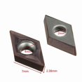 thumbnail image 1 of 10Pcs DCMT0702 EM YBC205 Carbide Inserts + Wrench for Lathe Turning Bar Tool, 1 of 4