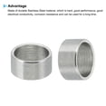 thumbnail image 4 of M10 Stainless Steel Spacers, 5 Pcs Metal Spacer Stainless Steel 10.2mm ID x 12mm OD x 6mm L for 3/8" M10, 4 of 5