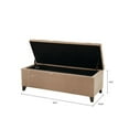 thumbnail image 2 of Knubmt Polyester Upholstered Seat Storage Bench for Home, Bedroom, Office, 2 of 4
