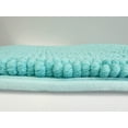 Your Zone Kids Teal Memory Foam Noodle Single Bath Rug with Nonslip