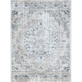 thumbnail image 3 of Bliss Rugs Vintage Traditional Medallion Area Rug, Indoor Rugs for Living Room, Dining Room, Bedroom | Gray, 4' x 6' (4'x5'3''), 3 of 8