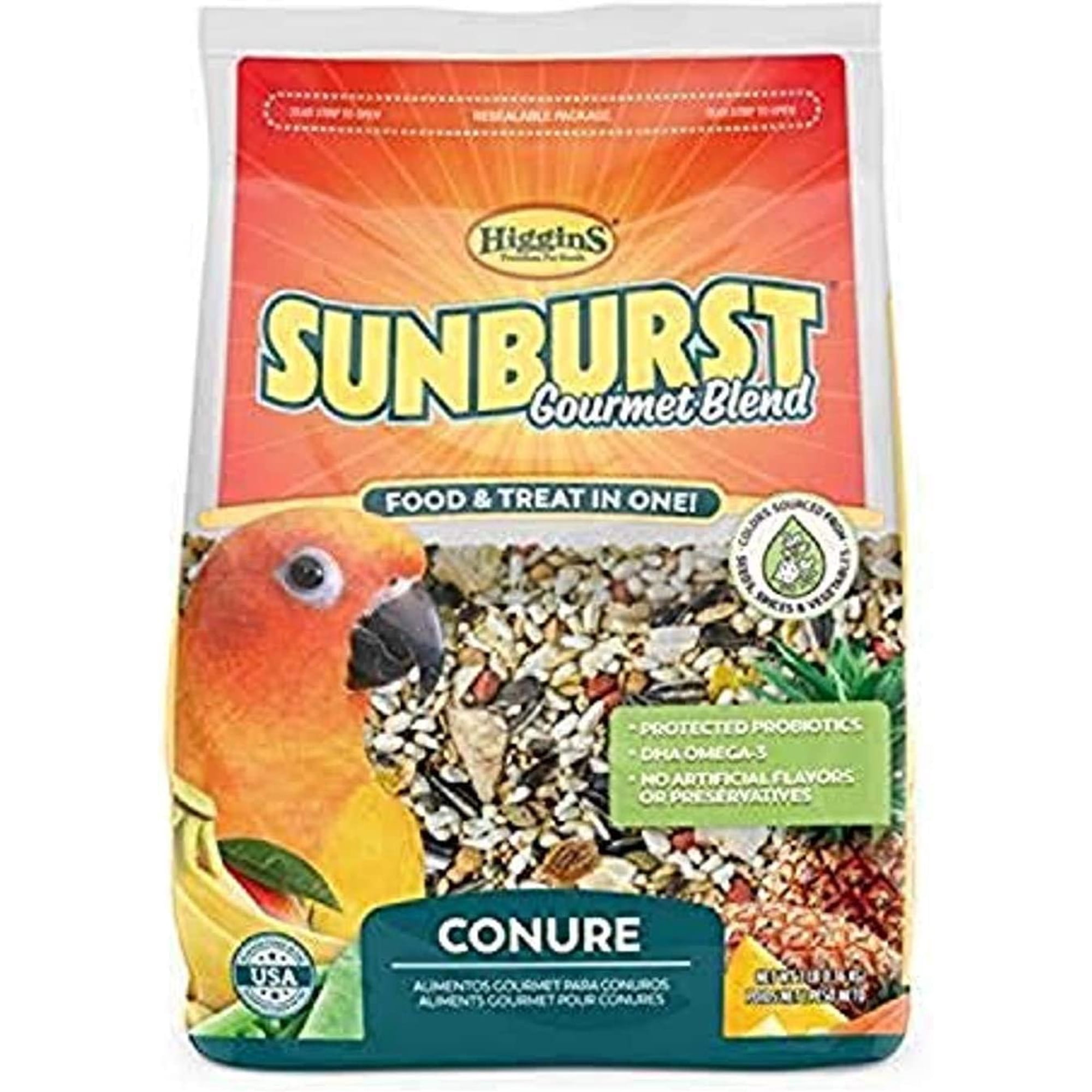 Higgins Premium Pet Foods Hig Sunburst Conure 3Lb, Large