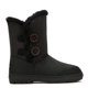 thumbnail image 2 of Botas de nieve CLPP'LI con doble botón, totalmente forradas de piel, para mujer, color negro 8, 2 of 7