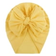 thumbnail image 2 of Txlixc Gorra de capucha para bebés, bufanda de arco retro para niños pequeños, gorra elástica para niñas y niños recién nacidos Txlixc moda, 2 of 7