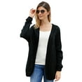 thumbnail image 2 of Femmes devant Ouvert Manches Longues Chunky Cardigan Pulls en Vrac Outwear Coa, 2 of 5