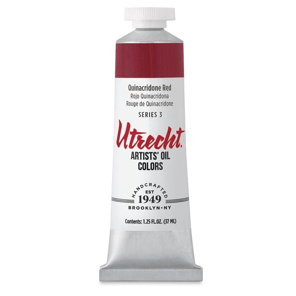 Utrecht Artists' Oil Paint - Quinacridone Red, 37 ml tube