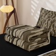 thumbnail image 5 of Manfei Abstract Camouflage Zipper Full Size Comforter Sets with Fitted Sheet and 2 Pillowcases, Mid Century Camo Zipper Bedding Set, Coyote Brown, Black Reversible, 4 Pieces, 5 of 7