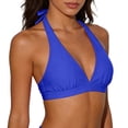 thumbnail image 3 of HNMKIU Haut de Bikini Rehausseur pour Femme et Ensemble de Tankini pour Maillot de Bain Mode et Confort Bleu,P, 3 of 8
