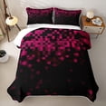 thumbnail image 2 of jejeloiu Pink Pixelated Grid Twin Quilt Set Kids,Modern Geometric Checkered Twin Coverlet Set For Boys,2pcs, 2 of 7