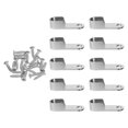 thumbnail image 1 of Zinc Alloy Wardrobe Rod Holder Bracket for Home Use 10Pcs Heavy Duty, 1 of 4
