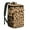 Beige and Black-1, variant on Travel Cooler Bag - Beige and Black Of Leopard Print Camping Beer Cooler Backpack with Bottle Opener- Waterproof Insulated Picnic Backpacks - Cooler Bag for Beach