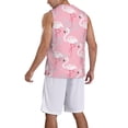 thumbnail image 2 of Sikiie Pink Flamingo Basketball Jersey Reversible Men's Mesh Athletic Sports Shirts Training Practice S-4XLSmall, 2 of 6