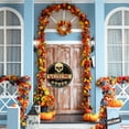 thumbnail image 5 of Franhais Halloween Welcome Sign Hanging Wooden Skull Front Door Sign for Wall Porch Farmhouse Decoration, 5 of 8