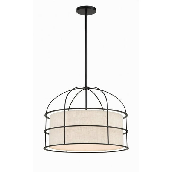 2155-66A-Minka Lavery-Gateway Park - 5 Light Convertible Pendant-15 Inches Tall and 20 Inches Wide-Coal Finish