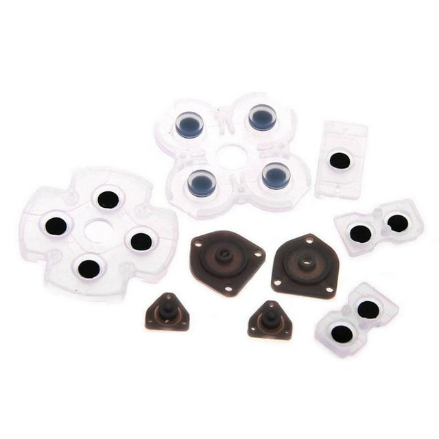 1 Set Controller Conductive Rubber Conductive Pad Silicone Buttons for PS4 Parts