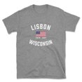 thumbnail image 1 of Lisbon Wisconsin Patriot Men's Cotton T-Shirt, 1 of 1