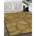 thumbnail image 2 of Ahgly Company Indoor Round Patterned Saddle Brown Area Rugs, 3' Round, 2 of 6