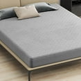 thumbnail image 2 of Costway Queen Size Mattress Protector with Deep Pocket Sponge Padding Anti-slip Bottom Gray, 2 of 10