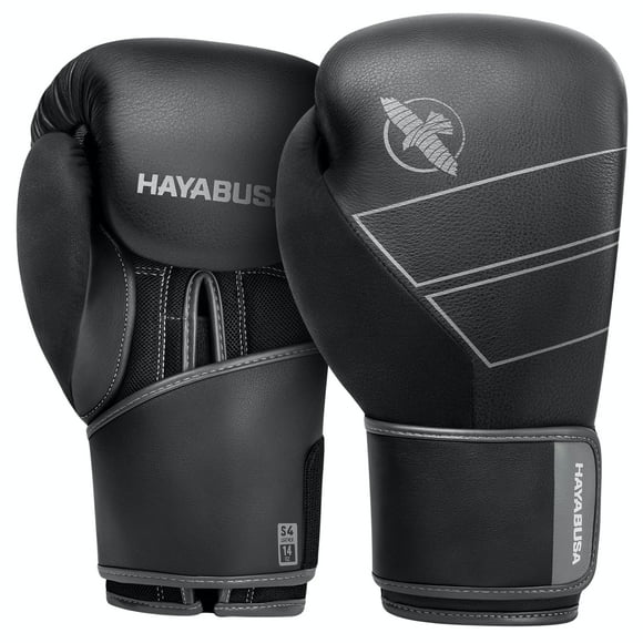 Guantes de boxeo Hayabusa S4 Leather para mujeres y hombres - Negro
