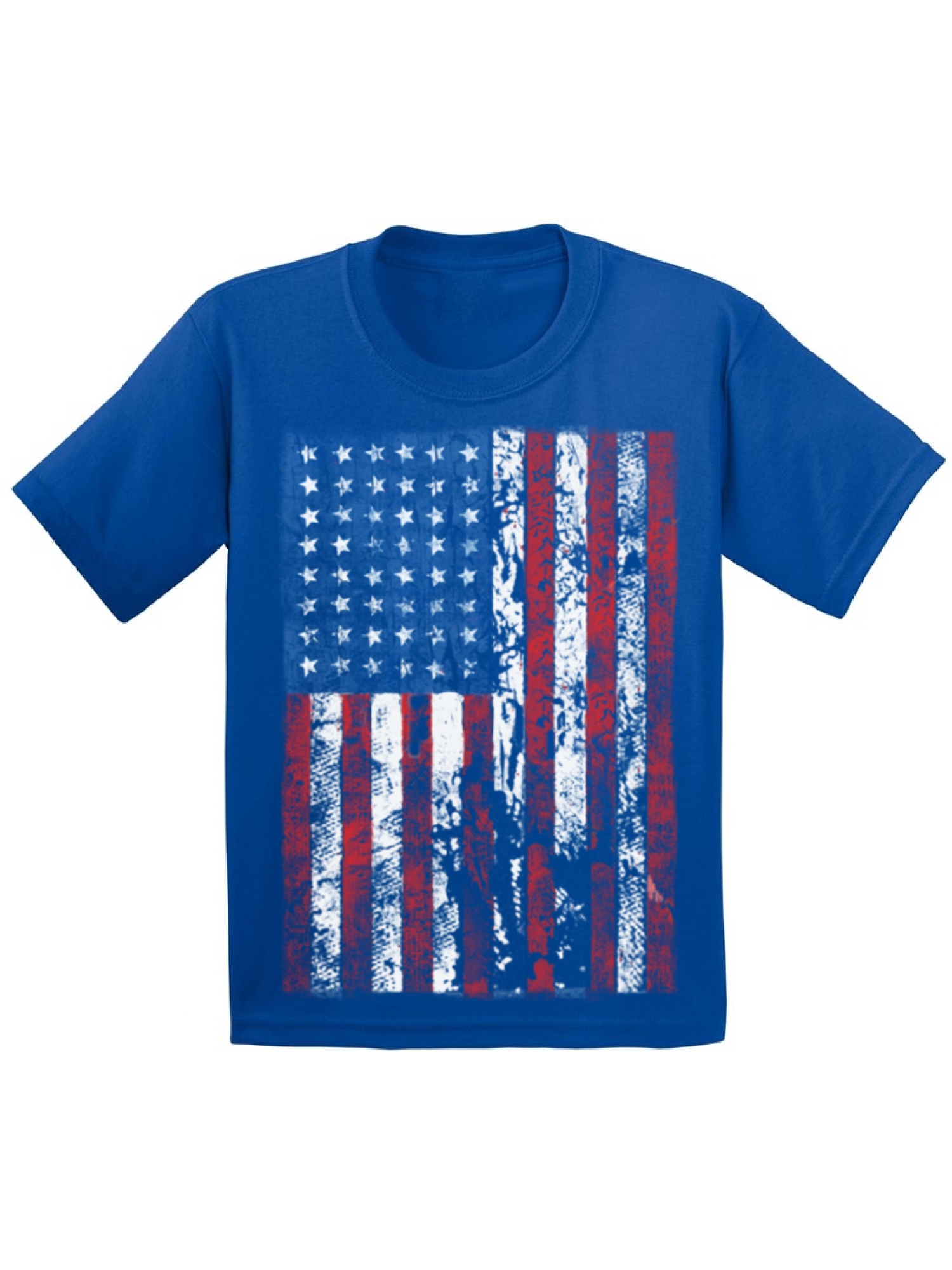Awkward Styles Youth USA Flag Distressed Graphic Youth Kids T-shirt Tops 4th of July Independence Day - image 1 of 4