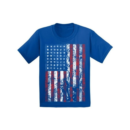 Awkward Styles Youth USA Flag Distressed Graphic Youth Kids T-shirt Tops 4th of July Independence Day