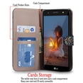 thumbnail image 4 of lg v9 case, cellularvilla [bling] luxury multi tonal glitter premium pu leather wallet case [card slot] [stand] flip protective cover for lg v9 / lg x calibur / lg x venture, 4 of 8