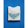 thumbnail image 3 of Ethnic Blue Owl Sweatshirt Women -Image by Shutterstock, Female 4X-Large, 3 of 4