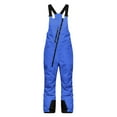 thumbnail image 4 of LNZGNM Kids Snow Pants Waterproof Adjustable Strap Snow Pants Athletic Zip up Romper with Pockets for Outdoor, Blue, 4 of 7