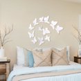 thumbnail image 3 of Labymos 12Pcs Wall Stickers Hollow Out Butterfly Shape Wall Decal 3D Cut-out Sticker Refrigerator Stickers, 3 of 8