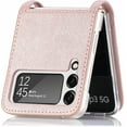 thumbnail image 4 of Galaxy Z Flip 4 5G Case, Luxury PU Leather Wallet, Rose Gold, Card Slots, Full Protection, Slim Fit, Shock-Absorbent, Wireless, Travel, Card Holder, 4 of 13