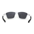 thumbnail image 3 of Xloop Mens Sport Wrap Around Rectangular Plastic Sunglasses White, 3 of 4