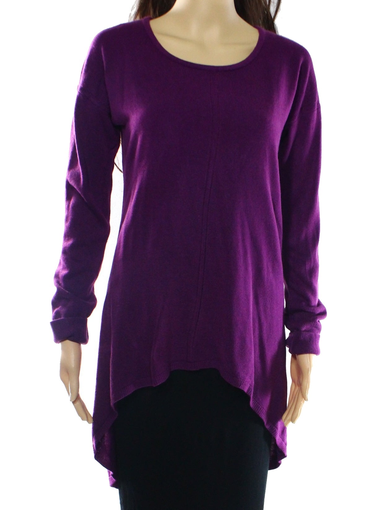 All Once All Once NEW Deep Purple Women Small S HighLow Scoop
