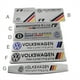 thumbnail image 2 of 1 x Aluminio Volkswagen Motorsport R-line Logotipo Letra Coche Lateral Tronco Trasero Emblema Pegatina Insignia De Reemplazo Para VW huangjie unisex, 2 of 2