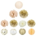 thumbnail image 1 of Miangastore 1Set Festival Paper Lantern Paper Flower Creative Hanging Lantern Birthday Decor, 1 of 9