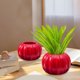 thumbnail image 1 of Maceta de Plástico con Forma de Calabaza | Jarrón Decorativo para Halloween y Acción de Gracias | Resistente y Ligero, En Azul, Rosa, Blanco, Rojo y Amarillo | Maceta para Interior y Exterior con Bas, 1 of 6