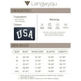 thumbnail image 5 of Langwyqu Women's Oversized Batwing Long Sleeve Sweatshirts Pullover Tops, 5 of 5