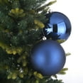 thumbnail image 3 of 2-Count Navy Jumbo Ball Christmas Ornaments, 7 in, by Holiday Time, 3 of 7