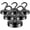 Black, variant on FINDMAG Magnetic Hooks, 80lbs Magnet Hooks Heavy Duty Rare Earth Magnetic Hooks for Hanging, Grade N52 Neodymium Magnet with Hooks for Refrigerator, Home, Kitchen, Office, Cruise (Black, Pack of 6)