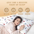 thumbnail image 4 of Gaeub Nautical Lighthouse Sailboat Printed Long Body Pillowcase Envelope Closure 1 Pack Wrinkle for Night Sweats - 20x54 in, 4 of 8