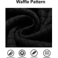 thumbnail image 5 of YATELLE Mens Hooded Sweatshirt Casual Long Sleeve Drawstring Waffle Knit Pullover Hoodies, 5 of 6