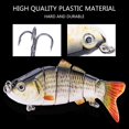 thumbnail image 4 of Swimbait, Se?uelo de Pesca Natural Multi-articulado Lucio Muskie Swimbait Curricán Cebo Duro Gancho Viaje(LD6-03 1 #) EOTVIA NO, 4 of 6