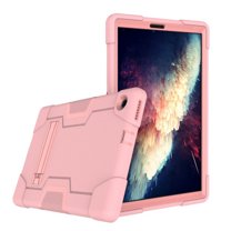 FIEWESEY Case for Lenovo Tab M10 FHD Plus (2nd Gen) TB-X606, Hybrid Shockproof Defender Rugged Protective Case Cover with Stand for Lenovo Tab M10 Plus(TB-X606F/TB-X606X) 10.3 Inch(Rose Gold)