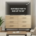 thumbnail image 6 of Roromall 6 Drawer Dresser, 52"W Dresser with Drawer, Wooden Freestanding Closet Storage Chest for Bedroom, Living Room, Entryway, 6 of 8