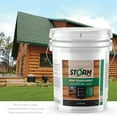 thumbnail image 2 of Storm Stain Semi-Transparent Log & Siding Stain + Sealer, Teak, 5 Gallon, 2 of 8