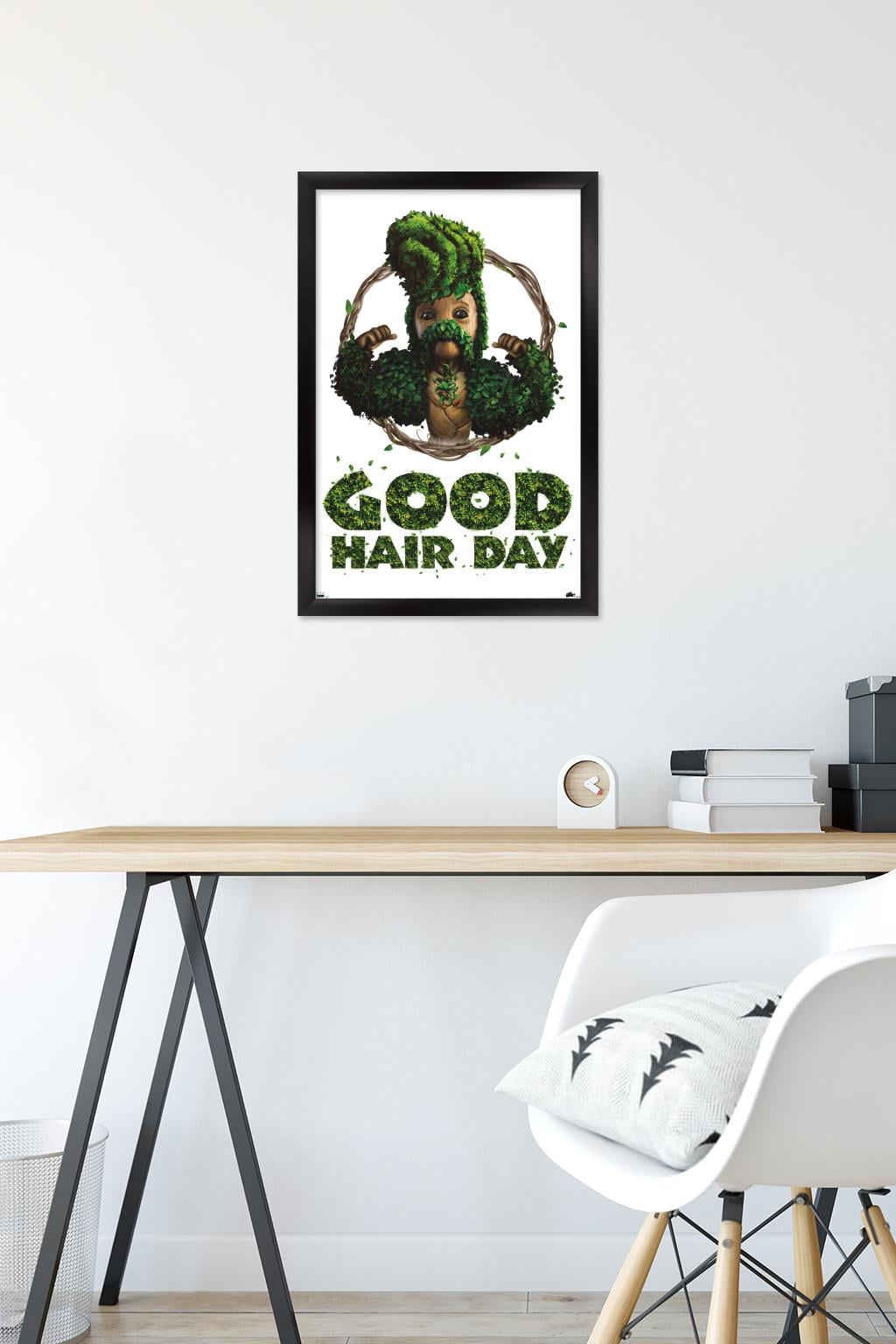 Marvel I Am Groot - Good Hair Day Wall Poster, 14.725" x 22.375" Framed